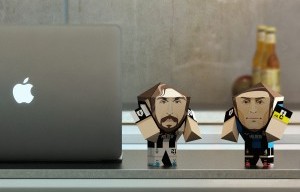 Foldable plastic football toy collection by FOLDEM; Kickstarter campaign commences