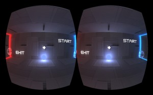 Oculus Rift BouncerVR start screen screenshot