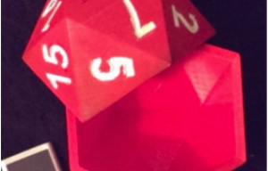 Giant D20 Plastic Bowl Kickstarter. It doesn’t Roll, it holds your stuff!