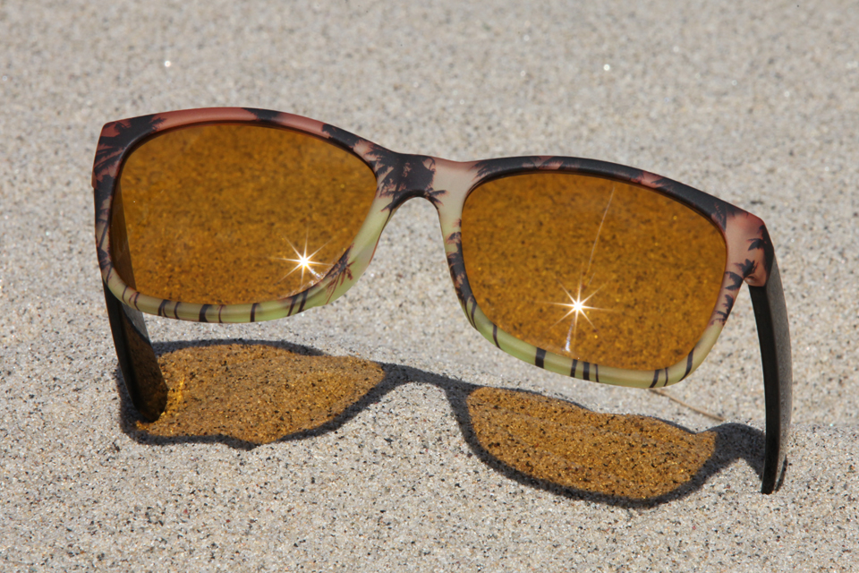 Canvas Eyewear, Custom Sunglasses, Sunset Palm Trees