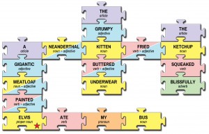 Wordzzle game play example