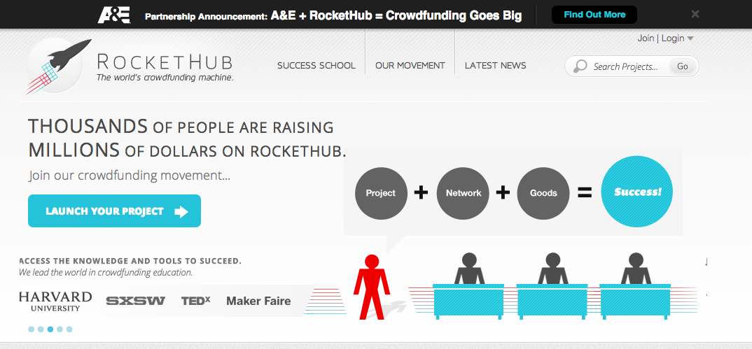 Your Ultimate Guide to RocketHub Website Crowdfunding - Content Marketing - Lorelei Web rockethub
